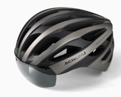 Casque vélo route avec visière magnétique