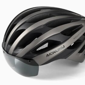 Casque vélo route avec visière magnétique