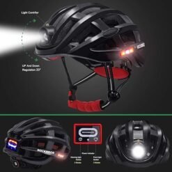 casque vélo avec lumière avant et arrière
