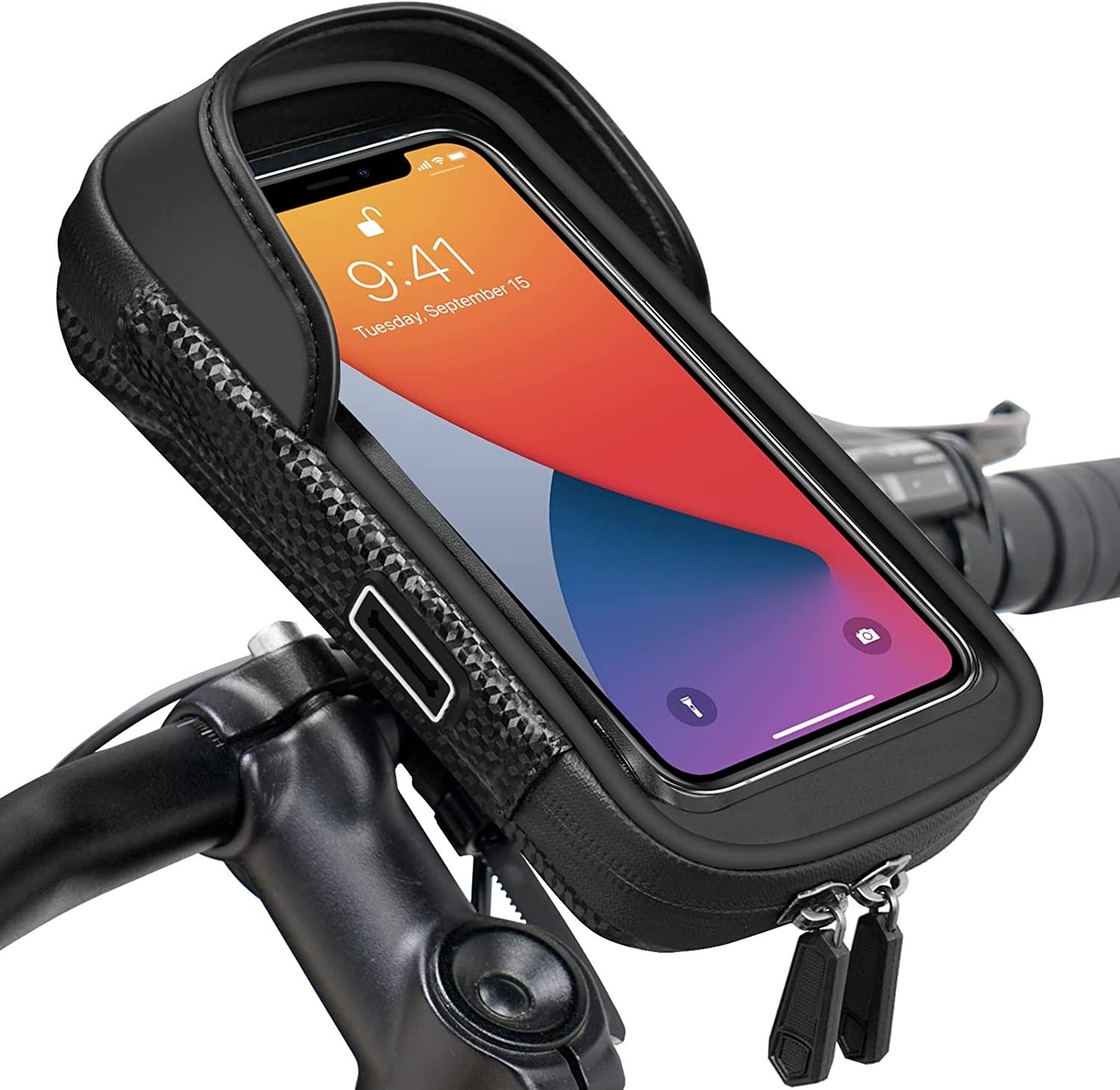 Sacoche de Cadre Vélo pour Smartphone, Sacoche de Guidon Vélo