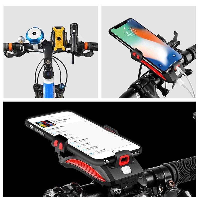 Porte téléphone vélo multi-fonctions 4 porte telephone velo 4 en 1