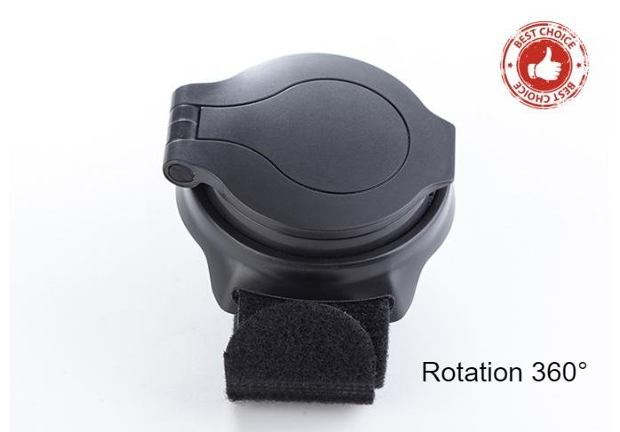 Rétroviseur De Vélo à Clipser Sur Le Poignet - Modèle Noir WEST BIKING, Léger Et Pratique