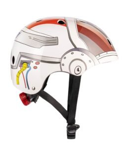 Casque vélo enfant avec lumière arrière pilote espace