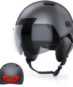 Casque vélo avec caméra et visière