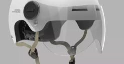 Visor for urban bicycle helmet