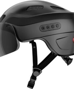 Casque vélo connecté avec visière et caméra