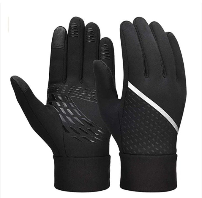 Gants vélo hiver imperméables avec réflécteur