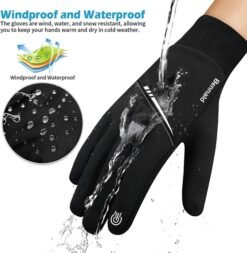 gants hiver tactiles noir