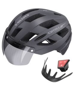 Casque vélo avec visière léger et aéré pour homme et femme