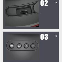 Casque intelligent visière caméra bluetooth et led pour vélo et trottinette 17 Casque connecté vélo ou trottinette visière avec caméra bluetooth et led