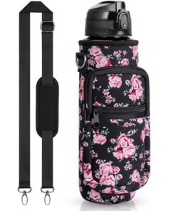 Gourde sport 1 litre avec étui de rangement