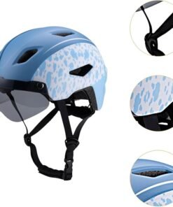 Casque vélo enfant avec visière pour garçon et fille de 4 à 10 ans