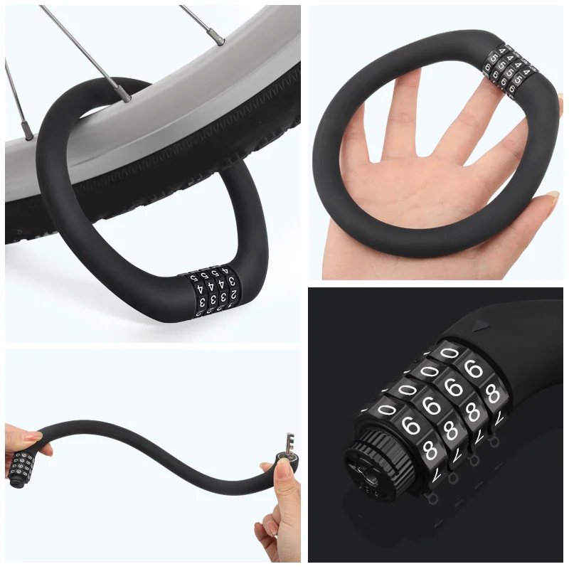 Antivol Vélo à Code Circulaire Compact sur un vélo