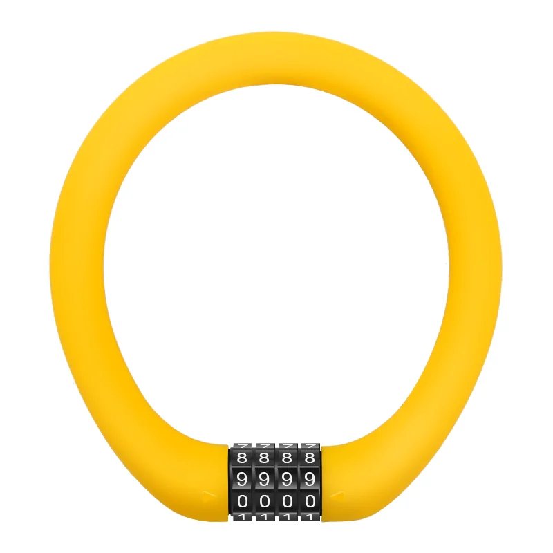 Antivol Vélo à Code Circulaire Compact jaune