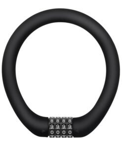 Antivol Vélo à Code Circulaire Compact noir