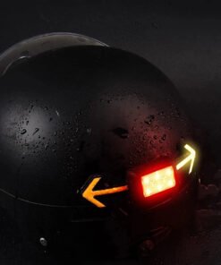 Feu Arrière de Casque avec Clignotants et Télécommande Sans Fil