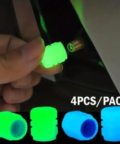 Bouchons de Valve Lumineux Haute Visibilité (Pack de 4)