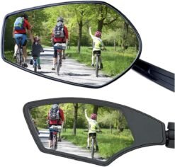 Rétroviseur de vélo haute définition avec bras allongé