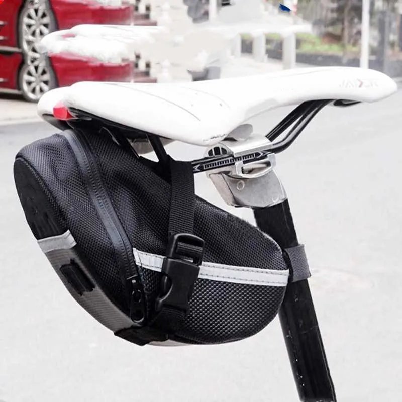 Sac De Selle Vélo Halatua - Grande Capacité, Bandes Réfléchissantes, étanche Et Facile à Installer
