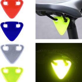 Réflecteur de Vélo Triangulaire en TPU Haute Visibilité (Pack de 5)