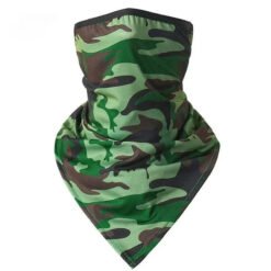 Tour de cou de sport motif camouflage vert avec design ergonomique.