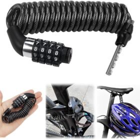 Mini Antivol de Casque à Câble Extensible