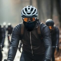 Schéma montrant la protection coupe-vent et thermique intégrale de la tête et du cou