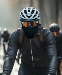 Schéma montrant la protection coupe-vent et thermique intégrale de la tête et du cou