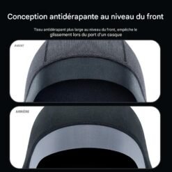 Schéma montrant la protection coupe-vent et thermique intégrale de la tête et du cou