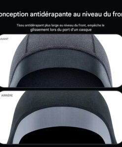 Schéma montrant la protection coupe-vent et thermique intégrale de la tête et du cou