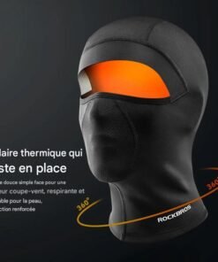 Schéma montrant la protection coupe-vent et thermique intégrale de la tête et du cou.