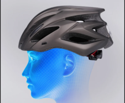 Casque de Vélo XL Élargi avec Éclairage Arrière Rechargeable