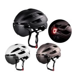Casque de Vélo XL avec Visière Magnétique et Éclairage Arrière