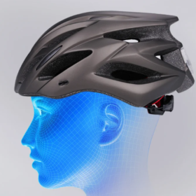 Casque de Vélo XL Élargi avec Éclairage Arrière Rechargeable