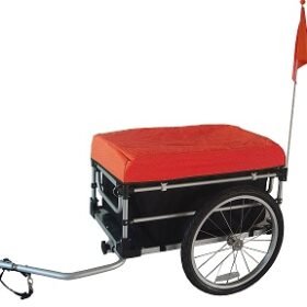 Remorque de Transport Pliable en Aluminium avec Bâche de Protection