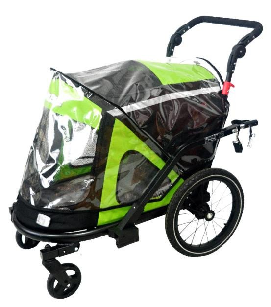Remorque Vélo et Poussette Convertible pour Grand Chien – Image 2