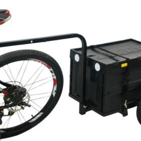 Remorque de Transport Cargo avec Bac Pliable et Refermable