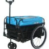 Remorque de Transport et Chariot Piéton 2-en-1 en Aluminium