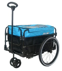Remorque de Transport et Chariot Piéton 2-en-1 en Aluminium
