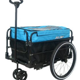 Remorque de Transport et Chariot Piéton 2-en-1 en Aluminium