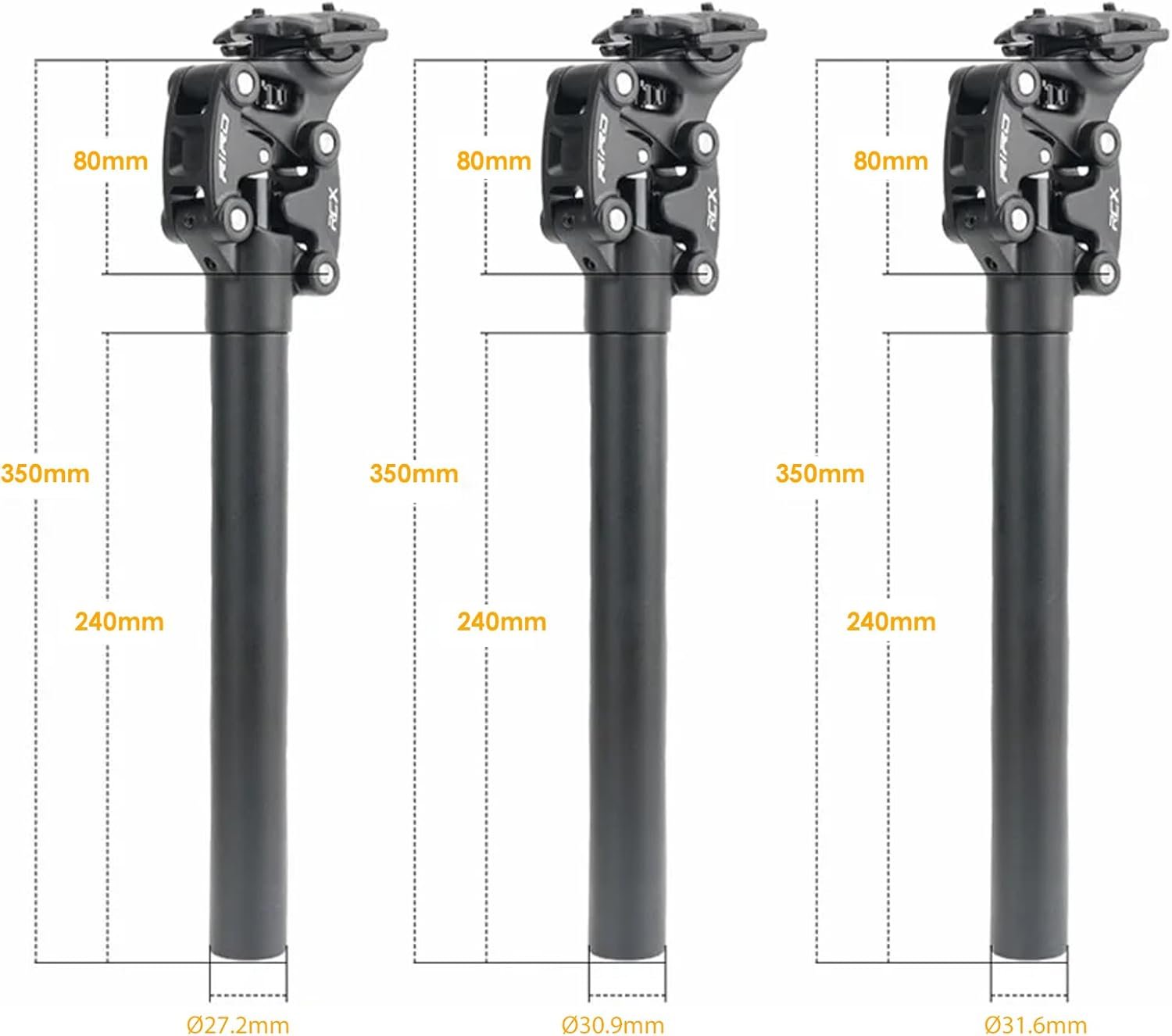 Tige de Selle Suspendue Parallélogramme CNC RCX
